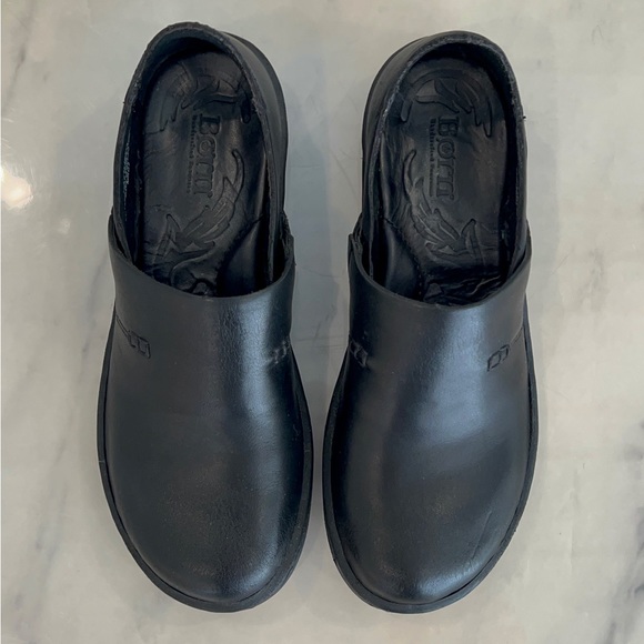 Born Shoes - Born, Women’s, Black, Leather, Slip On, Shoes.